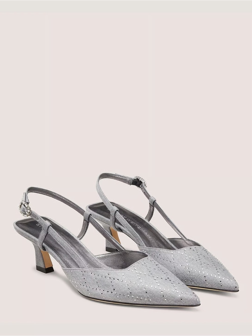 Stuart Weitzman Crystal slingbacks